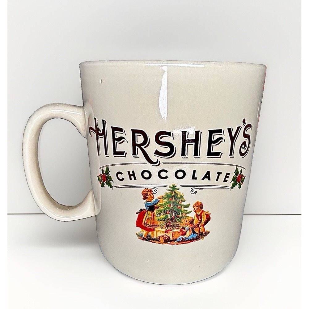 Hershey's Chocolate Christmas Oversize Jumbo Coffee Mug Cup Hot Cocoa Cup 32 oz